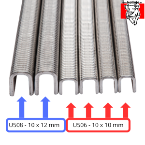 Klipsne ( klipse ) U 508 - 10 x 12 mm