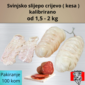 Svinjska crijeva za kulen 10 komada, od 1,5 do 2 kg, kalibrirana
