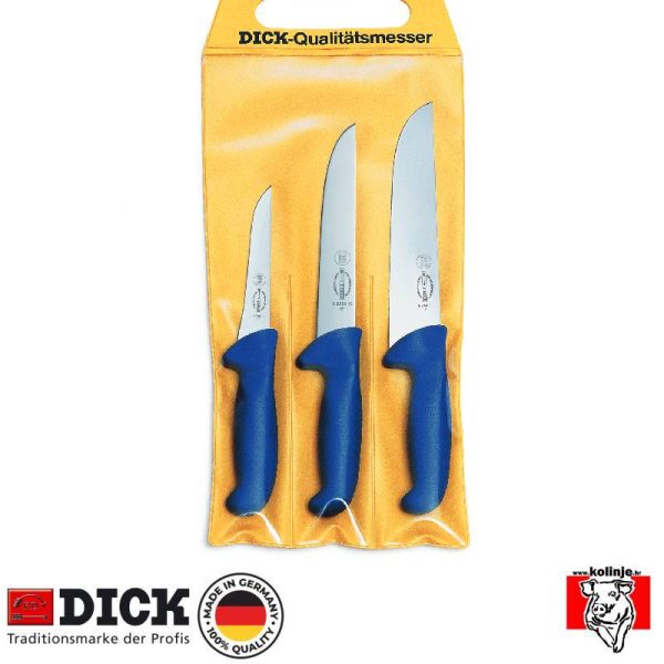 Set noževa Dick 8 2559-00, pakiranje 3 kom, plavi