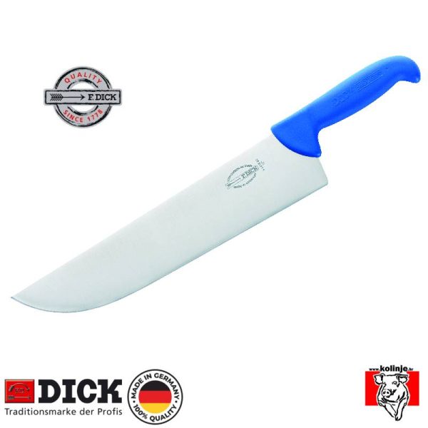 Nož mesarski Dick 8 2643 - 30 cm, ErgoGrip, plavi