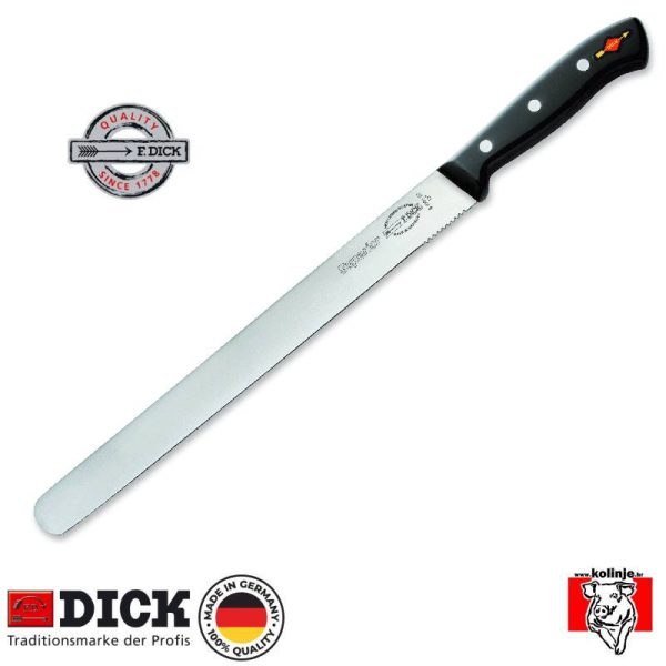 Nož za pršut Dick 8 1036 - 30 cm, crni