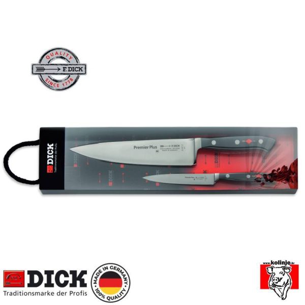 Set noževa Dick 8 1096-00, Premier Plus, pakiranje 2 kom, crni