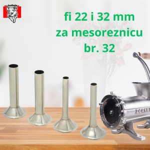 Tuljci za mesoreznicu Porkert br.32, inox