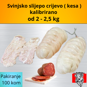 Svinjska crijeva za kulen 100 komada, od 2 do 2,5 kg, kalibrirana