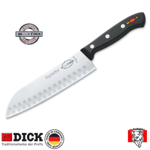 Nož Dick SANTOKU Superior 8 4442 - 18 K cm, crni