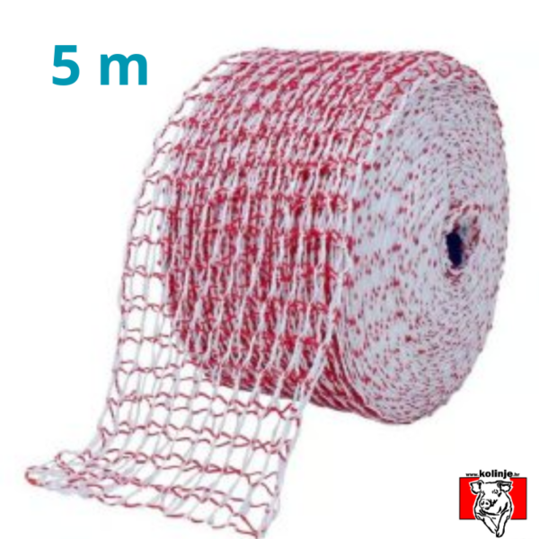 18 OKA 5 MET MREŽICA ZA MESO 18 OKA  CRVENO BIJELA pak. 5 M