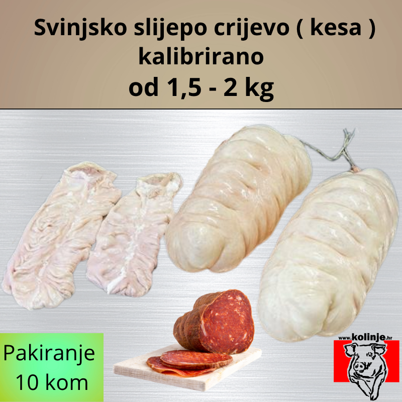 CONDIMENTUM SVINJSKO SLIJEPO CRIJEVO 1,5 DO 2 KG, KALIBRIRANO 10 KOM