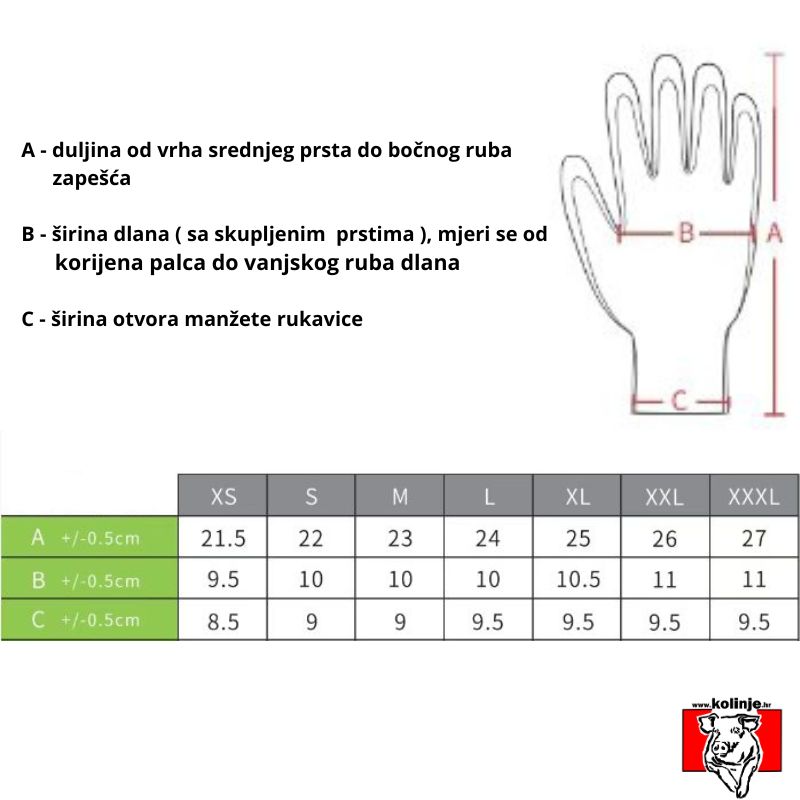 NR.650.24 - XXL RUKAVICA ZAŠTITNA MESARSKA ANTICUT vel. XXL