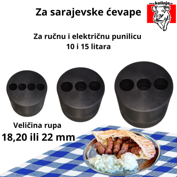 Nastavak električne i ručne punilice 10 i 15 L za sarajevske ćevape